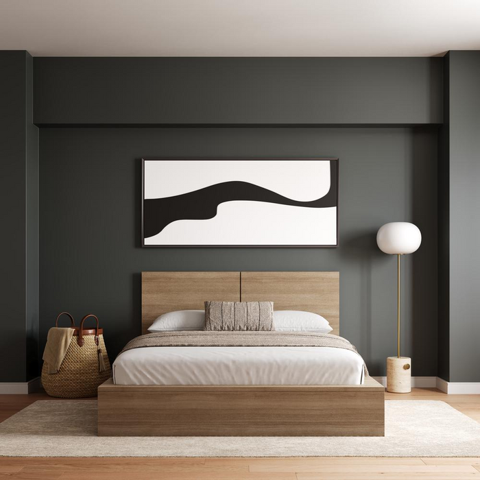 James Platform bed with Headboad