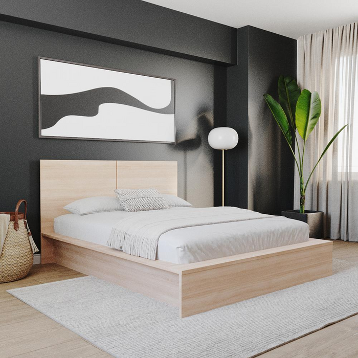 James Platform bed with Headboad