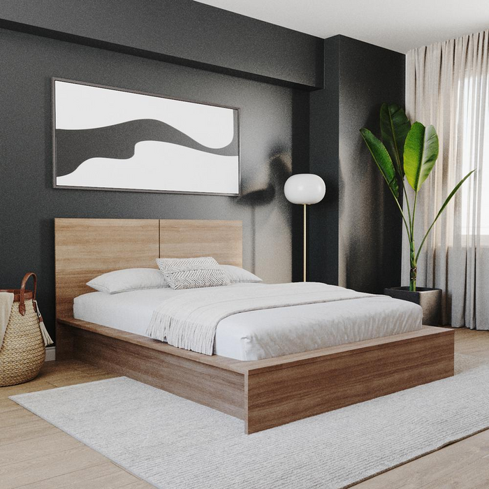 James Platform bed with Headboad