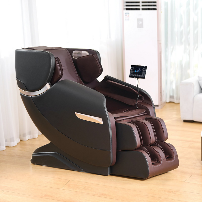 VEVOR Massage Chair - Full Body Zero Gravity Recliner with Multi Auto Modes, 3D Shiatsu, Heating, Bluetooth Speaker, Airbag, Foot Roller, and Touch Screen